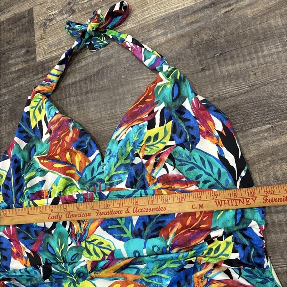 Lauren Ralph Lauren Tankini Top Size 22W Tropical Print - Picture 3 of 6